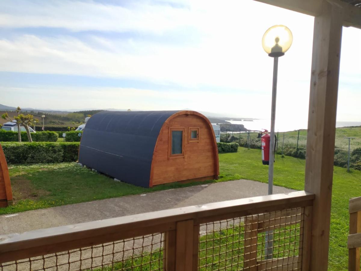 Bungalow 3 Personas - Camping Playa De Tapia Tapia De Casariego Buitenkant foto